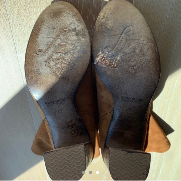 VERO CUOIO brown suede heel boot - Picture 3 of 3